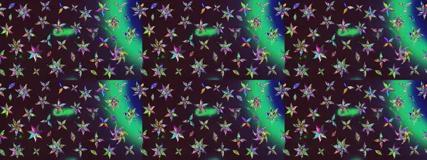 Renkli Bahar Teması eskiz kalıbı. Düz Çiçek Elementleri Tasarımı. Eskiz klasiği. Raster Şirin kumaş deseni.