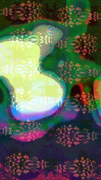 Tekstil, tebrik kartı, boyama kitabı, telefon kılıfı baskısı için kullanılabilir. Kızılderili desenli desenli desenli şal deseni. Etnik Mandala süsü. Raster Henna dövme stili.