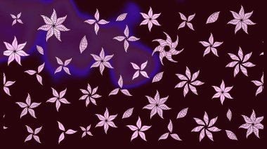 Renkli Bahar Teması eskiz kalıbı. Çiçek deseni. Chichi 'nin kumaş kalıbını çiz. Düz Çiçek Elementleri Tasarımı. Raster illüstrasyonu.