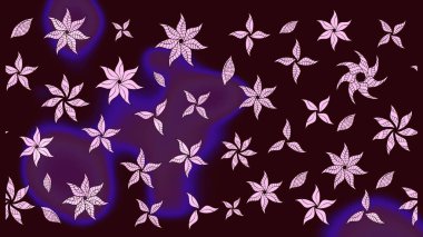 Kahverengi renkli çiçek desenli eskiz, el yapımı papatyalar, papatyalar. Tekrar eden çiçek arkaplanı, zarif kahverengi çiçek duvar kağıdı..