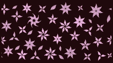 Raster illüstrasyonu. Tekstil veya kitap kapakları, imalat, duvar kağıtları, baskı, hediye paketi ve yapıştırma kitabı için çiçek eskizi geçmişi. Küçük ölçekli çiçeklerdeki basit sevimli desen.