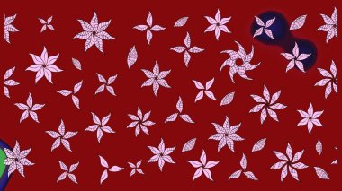 Küçük çiçekte güzel bir çiçek deseni var. Raster deseni. Çiçekli çiçek deseni, suluboya..