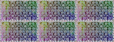 Raster illüstrasyonunda kusursuz çiçek deseni. Gri renklerde. Güzel kumaş deseni. Raster illüstrasyonu.