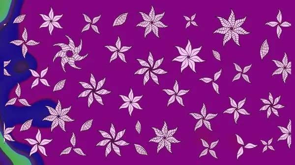 Raster illüstrasyonu. Küçük çiçekteki sevimli çiçek deseni. Modaya uygun kumaş deseni. Tony 'nin kumaş desenini çiz.