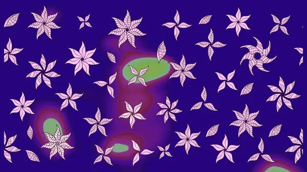 Eskiz geçmişi. Kumaş, tekstil, duvar kağıdı baskısı için. Raster illüstrasyonu. Miles Fleur, süslü püslü bir süs. Tomurcukları papatya çiçekleri olan sevimli bir çiçek deseni. Antika retro tarzı.