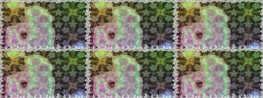 Küçük çiçekteki kusursuz desen. Hoş bir çiçek geçmişi var. Raster illüstrasyonu. Güzel kumaş deseni.