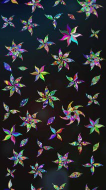 Gri renkli çiçekler. Elle boyanmış suluboya resim çizimi çiçekler ve bitkiler.