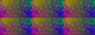 Çiçek desenli çizim. Asya tekstil tarzında. Raster illüstrasyonu. Renkli Bahar Teması eskiz kalıbı. Kahverengi renkli çiçekler. Düz Çiçek Elementleri Tasarımı.