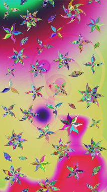 Tarafsız renklerde çiçekler. Küçük çiçekte sevimli çiçek deseni var..