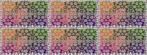 Kusursuz çiçek deseni duvar kâğıdı olarak kullanılabilir. Raster illüstrasyonu. Gri renkli çiçekler.