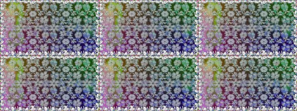 Raster illüstrasyonunda kusursuz çiçek deseni. Gri renklerde. Güzel kumaş deseni. Raster illüstrasyonu.