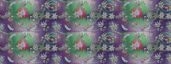 Çiçekli yaz çiçekleri. Küçük çiçekte güzel bir desen. Küçük renkli çiçekler. Moda baskıları için zarif bir şablon. Motley illüstrasyonu. Kusursuz..