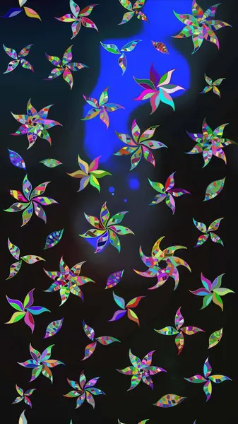 Gri renklerde. Raster illüstrasyonundaki çiçek desenli çizim. Güzel kumaş deseni. Raster illüstrasyonu.