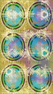 Düz Çiçek Elementleri Tasarımı. Çiçek deseni. Raster illüstrasyonu. Renkli Bahar Teması eskiz kalıbı. Chichi kumaş deseni çiz.