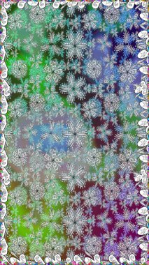 Renkli Bahar Tema dikişsiz desen Arka Plan. Süslü kumaş deseni. Raster illüstrasyon Dikişsiz Çiçek Desen. Yassı Çiçek Elemanları Tasarımı.