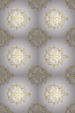 Bej, beyaz ve sarı renklerde desen. Raster Colorfil mehndi kusursuz desen. Kına dövmeli süs çiçekleri, renkli çıkartmalar, mehndi ve yoga tasarımı, kartlar ve parmak izleri..