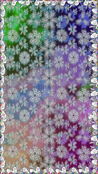 Çiçekli bahar çiçekleri. Motley illüstrasyonu. Küçük çiçekte güzel bir desen. Küçük renkli çiçekler. Moda baskıları için zarif bir şablon.