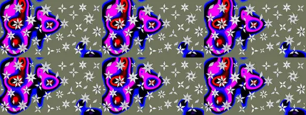 Küçük yeşil çiçeklerle oldukça eski bir besin torbası deseni. Tekstil, kumaş, kapaklar, duvar kağıtları, baskı, paket, koleksiyon defteri, örgü, dekupaj için çiçek arkaplanı..