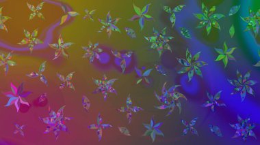 Kahverengi renkli çiçekler. Nazik, sevimli çiçek arkaplanı. Raster çiçek desenli ve çiçekli..