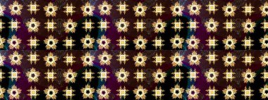 Bokeh kahverengisi, siyah, sarı ve kar taneleri olan dekoratif Noel arkaplanı. Raster illüstrasyonu.