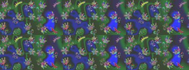 Noel süsleri ve Noel süsleri. Raster Noel soyut renkli arkaplan ve düşen kar tanesi.