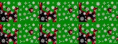 Güzel kumaş deseni. Raster suluboya deseni, narin çiçekler, yeşil çiçekler, tebrik kartı şablonu..