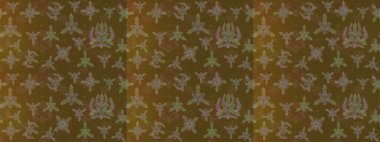 Düz kar karalama ikonları, yılbaşı afişi için kar taneleri silueti, kartlar. Kahverengi, yeşil ve nötr renklerde şirin soyut kar tanesi raster tasarımı. Yeni yıl kar tanesi.