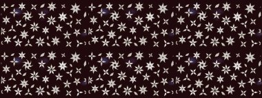 Küçük kahverengi çiçekli oldukça eski bir besin torbası deseni. Tekstil, kumaş, kapaklar, duvar kağıtları, baskı, naylon, koleksiyon defteri, örgü, dekupaj için güzel bir eskiz. Millefleurlar.