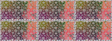 Küçük çiçekteki sevimli çiçek deseni. Soyut çiçek desensiz arkaplan. Raster deseni. Kahverengi renklerde. Raster illüstrasyonu.