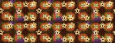 Düz kar karalama ikonları, yılbaşı afişi için kar taneleri silueti, kartlar. Kahverengi, turuncu ve sarı renklerde şirin soyut kar tanesi raster tasarımı. Yeni yıl kar tanesi.