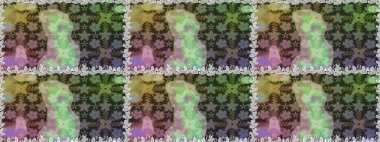 Gri renklerde. Gri renkli gri papatya deseni. Raster illüstrasyonu.