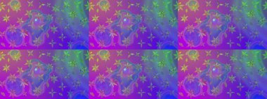 Küçük çiçekte güzel bir desen. Küçük renkli çiçekler. Menekşe çiçekli bahar çiçekleri. Motley illüstrasyonu. Moda baskıları için zarif bir şablon.