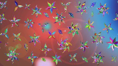 Gömlek, arka plan modelini çiz. Kahverengi renkli çiçekler. Tropik çiçekler.