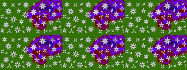 Eskiz klasiği. Raster Şirin kumaş deseni. Renkli Bahar Teması eskiz kalıbı. Düz Çiçek Elementleri Tasarımı.