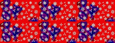 Raster - stok. Vadinin çiçekleri kırmızı renklerde. Eskiz arkaplan modeli. Suluboya, elle çizilmiş.