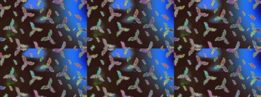 Xmas Frost kar taneleri izole edilmiş siluet sembolü. Kış Noel 'inde kar bembeyaz kristal element. Meteoroloji buz koleksiyonu. Raster. Kar Tanesi raster simgesi arkaplan kahverengi, mavi ve gri.