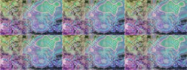 Renkli Bahar Temalı Kusursuz Arkaplan. Düz Çiçek Elementleri Tasarımı. Raster illüstrasyonunda kusursuz çiçek deseni. Güzel kumaş deseni.