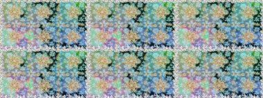 Çiçek süsü kumaş deseni, cam, çiçek desenli altın elementli, nötr renklerde metal. Klasik raster altın pürüzsüz desen.