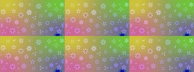 Tarafsız renklerde etnik çiçeklerle süslenmiş zarif bir eskiz. Raster Çiçek İllüstrasyonu güzel tekstil..