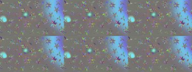 Güzel kumaş deseni. Raster suluboya deseni, narin çiçekler, gri çiçekler, tebrik kartı şablonu..