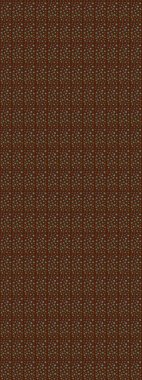 Kahverengi renklere karalama yapan çiçek desenli çizim. Raster illüstrasyonu.