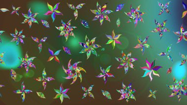 Suluboya, elle çizilmiş. Eskiz arkaplan modeli. Vadinin yeşil renkli çiçekleri. Raster - stok.