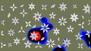 -yeşil çiçekler. Doğa. Küçük çiçekte güzel bir desen var. Çiçek kolajı. Çiçek arkaplan. Çiçek kompozisyonu. Raster deseni.