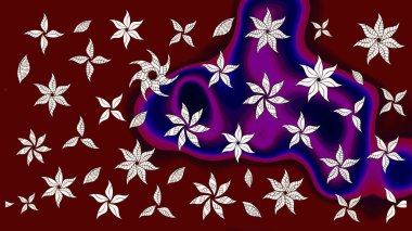 Motley illüstrasyonu. Çiçekli bahar çiçekleri. Küçük çiçekte güzel bir desen. Moda baskıları için zarif bir şablon. Robot resim. Küçük renkli çiçekler..