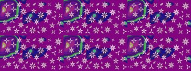 Küçük çiçekte güzel bir çiçek deseni var. Raster deseni. Çiçekli çiçek deseni, suluboya..