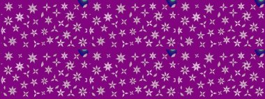 Çiçekli karalama şeklinde Raster çiçek deseni. Mor renkli çiçekler. Nazikçe, güzel çiçek arkaplanı..