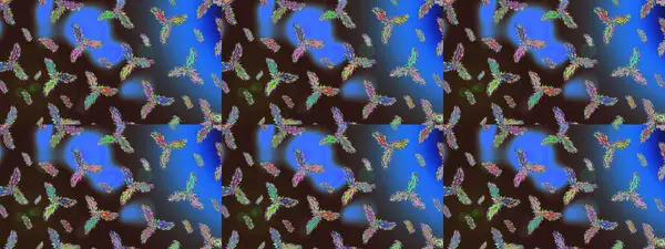 Kar taneleri deseni. Raster illüstrasyonu. Renkli arka planda izole edilmiş kar tanelerinin düz tasarımı. Kar taneleri arka planda. Kar tanesi süslemeli desen.