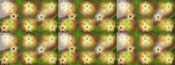 Yeşil, nötr ve kahverengi renklerde şirin kar taneleri. Kışın sembolü, mutlu noeller, mutlu yeni yıl kutlaması Raster illüstrasyonu. Soyut duvar kâğıdı, ambalaj dekorasyonu. Kar tanesi kadar basit..