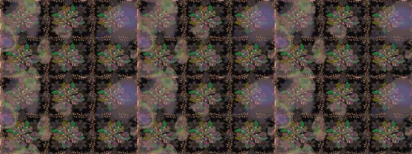 Raster illüstrasyonu. Kahverengi renkli çiçekler. Kusursuz çiçek deseni. Raster illüstrasyonu. Asya tekstil tarzında.