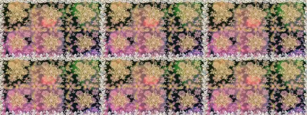 Paisleys zarif çiçek desenli dikdörtgen arka plan duvar kâğıdı illüstrasyonlu klasik stil, modern 3D çizgili sanat altın ve gri desenli çiçek yaprakları ve süslemeleri..